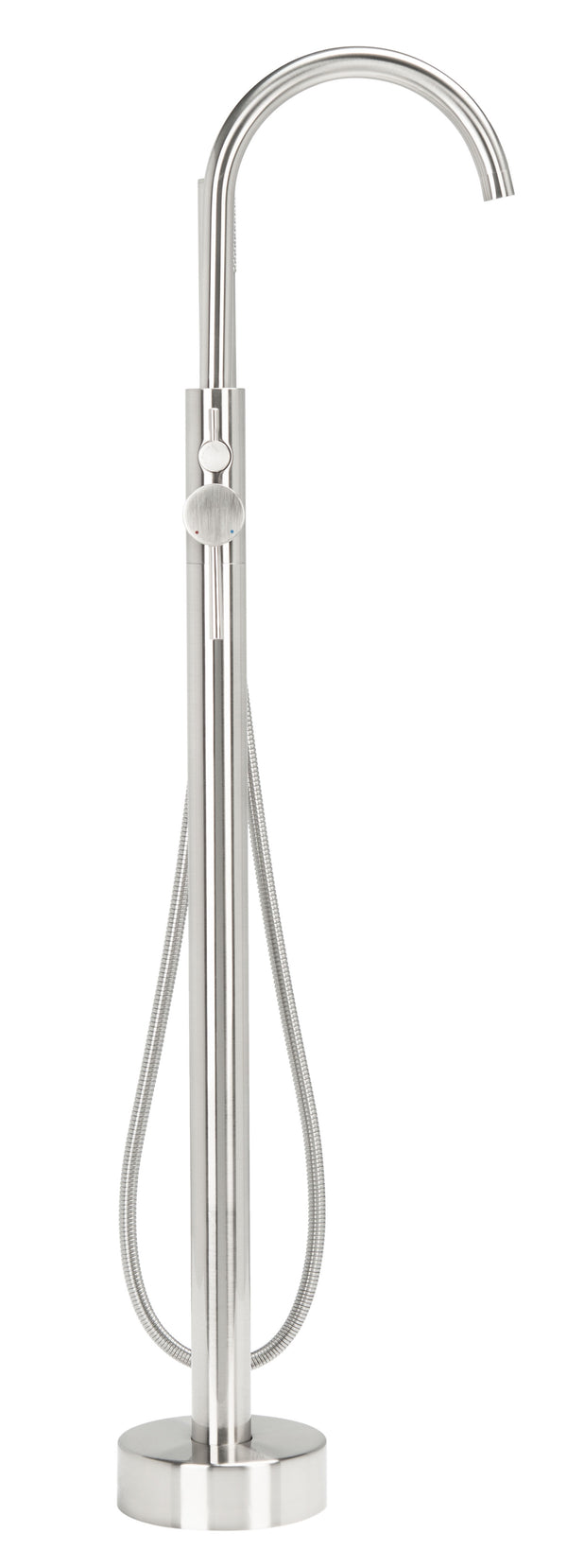 Capri Single Handle Above Ground Floor Mount Nickel Shower System