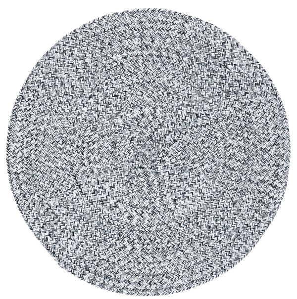 Braided 351 Flatweave 100% Cotton Rug Ivory / Black 100% Cotton BRD351A-3R