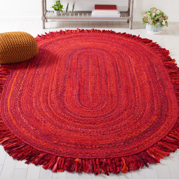 Safavieh Braided 451 Hand Woven Cotton Contemporary Rug BRD451P-6OV