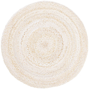 Braided Hand Woven Cotton Pile Rug - Luxurious Texture for Cozy Spaces, Ethically Crafted in India