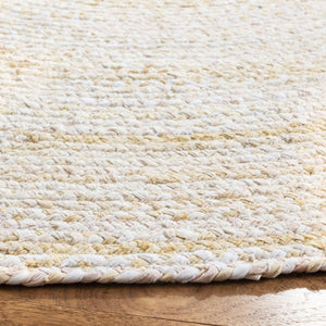 Braided Hand Woven Cotton Pile Rug - Luxurious Texture for Cozy Spaces, Ethically Crafted in India
