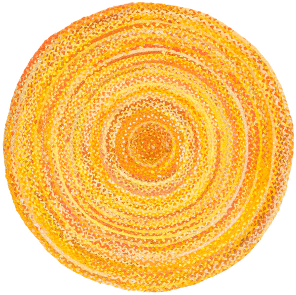 Braided Hand Woven Cotton Pile Rug - Luxurious Texture for Cozy Spaces, Ethically Crafted in India