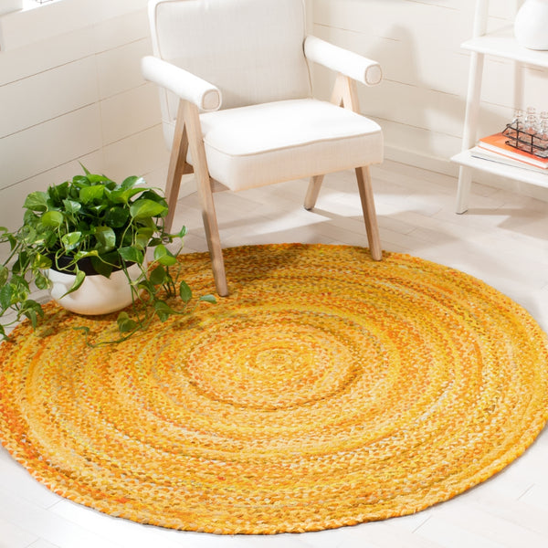 Braided Hand Woven Cotton Pile Rug - Luxurious Texture for Cozy Spaces, Ethically Crafted in India