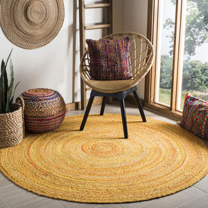 Braided Hand Woven Cotton Pile Rug - Luxurious Texture for Cozy Spaces, Ethically Crafted in India