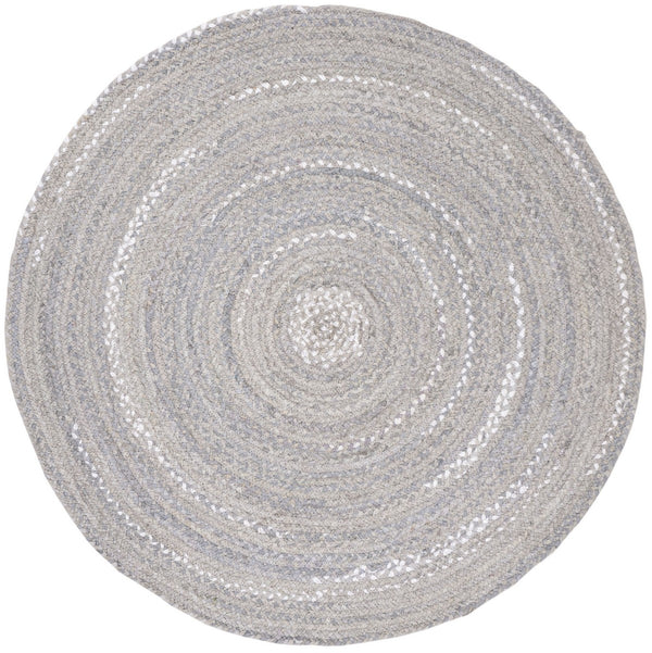 Braided Hand Woven Cotton Pile Rug - Luxurious Texture for Cozy Spaces, Ethically Crafted in India
