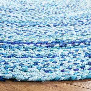 Braided Hand Woven Cotton Pile Rug - Luxurious Texture for Cozy Spaces, Ethically Crafted in India