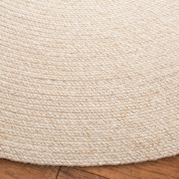 Braided 800 Hand Woven 100% Polyester Contemporary Rug Beige 100% Polyester BRD800B-5R