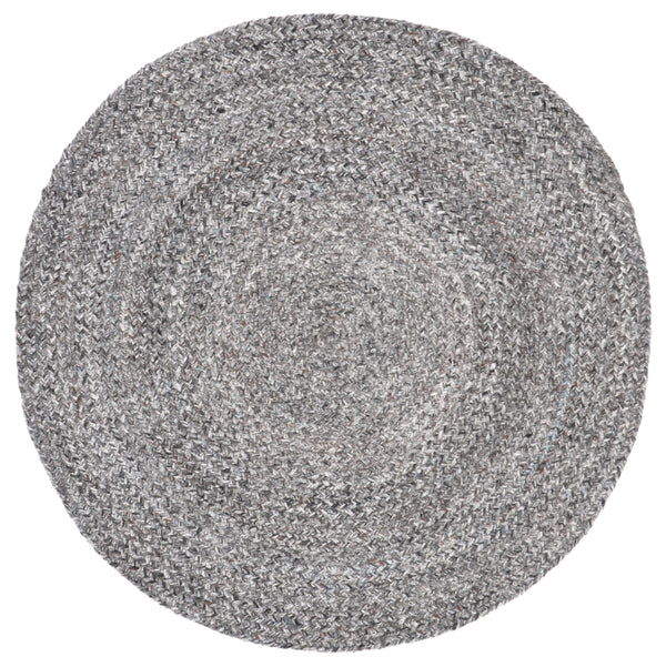 Braided 800 Hand Woven 100% Polyester Contemporary Rug Grey / Charcoal 100% Polyester BRD800F-3R