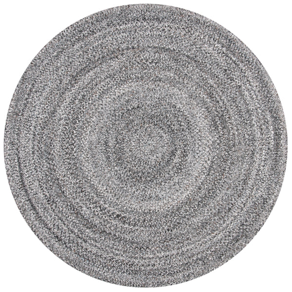 Braided 800 Hand Woven 100% Polyester Contemporary Rug Grey / Charcoal 100% Polyester BRD800F-5R