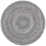 Braided 800 Hand Woven 100% Polyester Contemporary Rug Grey / Charcoal 100% Polyester BRD800F-5R