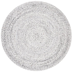 Braided 800 Hand Woven 100% Polyester Contemporary Rug Silver / Charcoal 100% Polyester BRD800G-3R