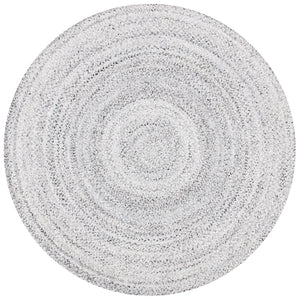 Braided 800 Hand Woven 100% Polyester Contemporary Rug Silver / Charcoal 100% Polyester BRD800G-5R