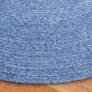Braided 800 Hand Woven 100% Polyester Contemporary Rug Blue 100% Polyester BRD800M-5R
