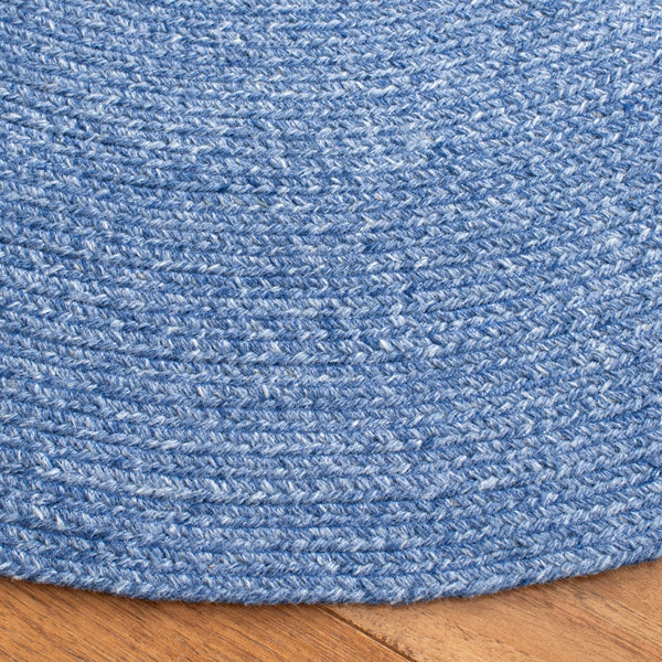 Braided 800 Hand Woven 100% Polyester Contemporary Rug Blue 100% Polyester BRD800M-5R