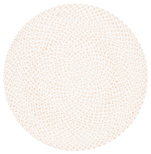 Braided 801 Hand Woven 100% Polyester Contemporary Rug Ivory / Beige 100% Polyester BRD801A-3R