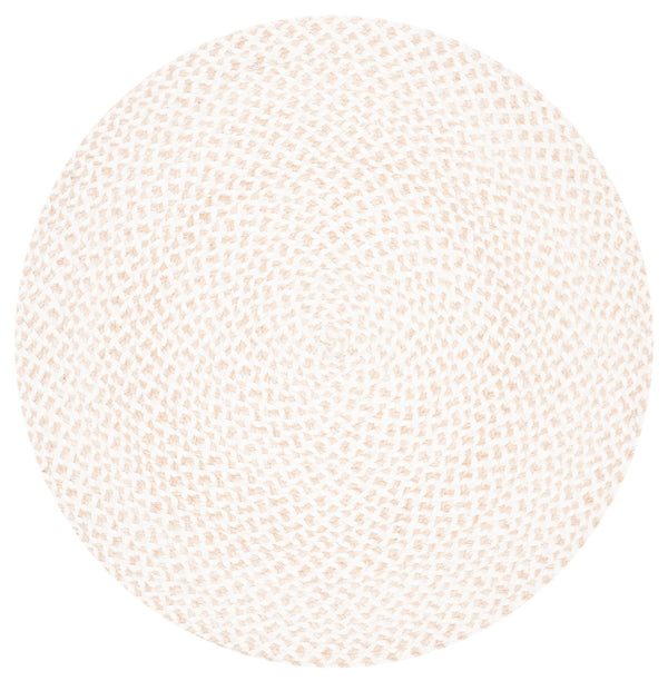 Braided 801 Hand Woven 100% Polyester Contemporary Rug Ivory / Beige 100% Polyester BRD801A-3R