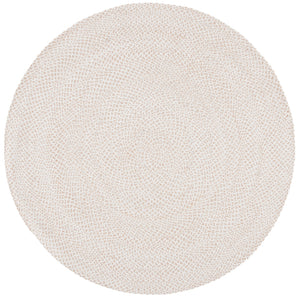 Braided 801 Hand Woven 100% Polyester Contemporary Rug Ivory / Beige 100% Polyester BRD801A-5R