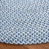 Braided 801 Hand Woven 100% Polyester Contemporary Rug Blue / Aqua 100% Polyester BRD801J-5R