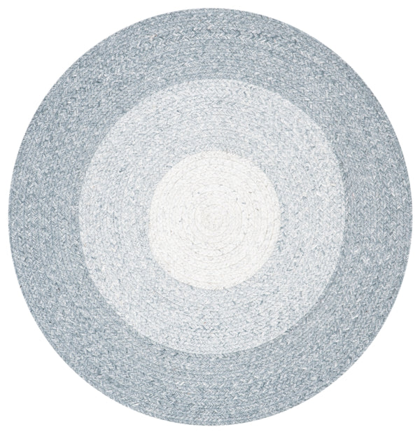 Braided 802 Hand Woven 100% Polyester Contemporary Rug Grey / Ivory 100% Polyester BRD802A-3R