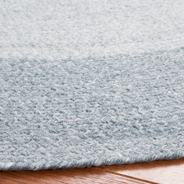 Braided 802 Hand Woven 100% Polyester Contemporary Rug Grey / Ivory 100% Polyester BRD802A-5R