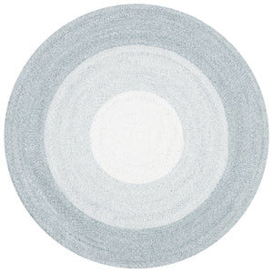 Braided 802 Hand Woven 100% Polyester Contemporary Rug Grey / Ivory 100% Polyester BRD802A-5R