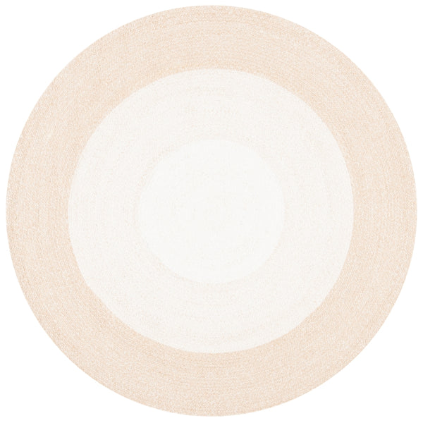 Braided 802 Hand Woven 100% Polyester Contemporary Rug Beige / Ivory 100% Polyester BRD802B-5R