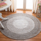 Braided 802 Hand Woven 100% Polyester Contemporary Rug Brown / Beige 100% Polyester BRD802T-5R