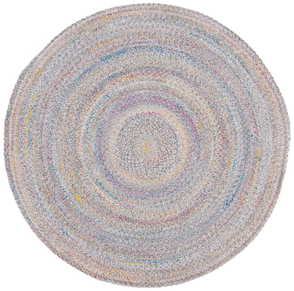 Braided 851  Flat Weave 100% Pet Yarn Rug Yellow / Grey