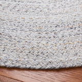 Braided 851  Flat Weave 100% Pet Yarn Rug Grey