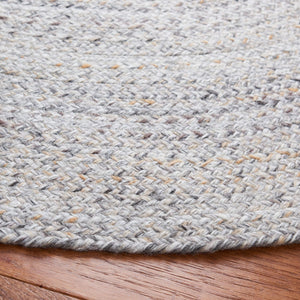 Braided 851  Flat Weave 100% Pet Yarn Rug Grey