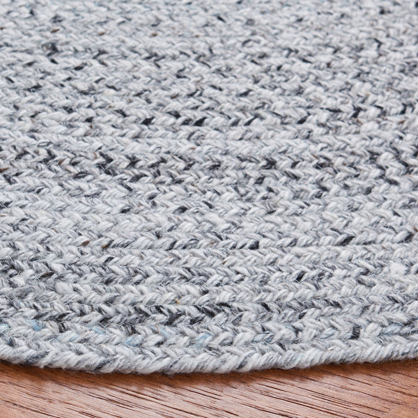 Braided 851  Flat Weave 100% Pet Yarn Rug Silver