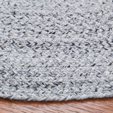 Braided 851  Flat Weave 100% Pet Yarn Rug Silver