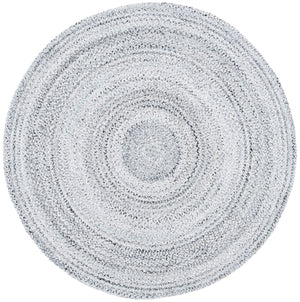 Braided 851  Flat Weave 100% Pet Yarn Rug Silver