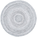 Braided 851  Flat Weave 100% Pet Yarn Rug Silver