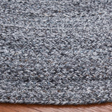 Braided 851  Flat Weave 100% Pet Yarn Rug Charcoal
