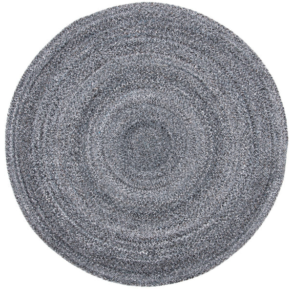 Braided 851  Flat Weave 100% Pet Yarn Rug Charcoal