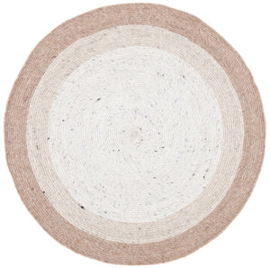 Braided 903 Contemporary Hand Woven 60% Wool, 40% Cotton Rug Beige / Ivory