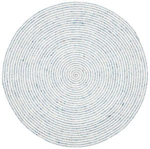 Braided 905 Contemporary Hand Woven 60% Wool, 40% Cotton Rug Grey / Ivory