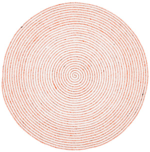 Braided 905 Contemporary Hand Woven 60% Wool, 40% Cotton Rug Red / Ivory