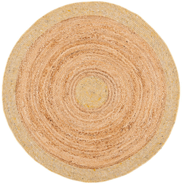 Braided 910 Contemporary Hand Woven 50%Jute, 25% Wool, 25% Cotton Rug Gold / Natural