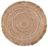 Braided 950 With Fringes Hand Woven Polyester Rug