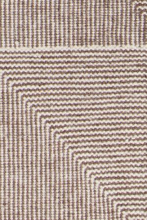 Chandra Rugs Bristol 100% Wool Hand-Woven Flatweave Rug Brown/White 9' x 13'