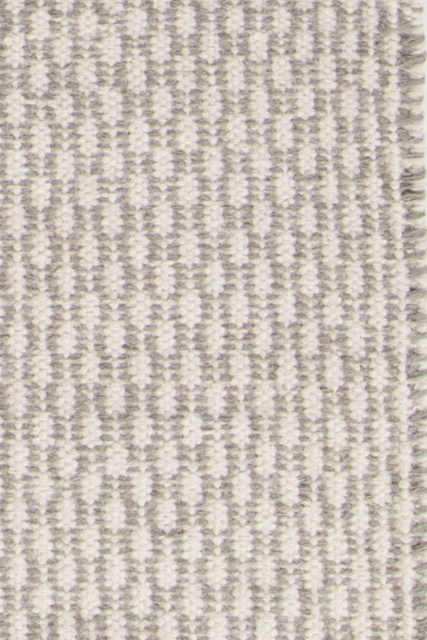 Chandra Rugs Bristol 100% Wool Hand-Woven Flatweave Rug Grey/White 9' x 13'