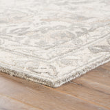 Jaipur Living Arabia Handmade Floral White/ Gray Area Rug (9'X12')