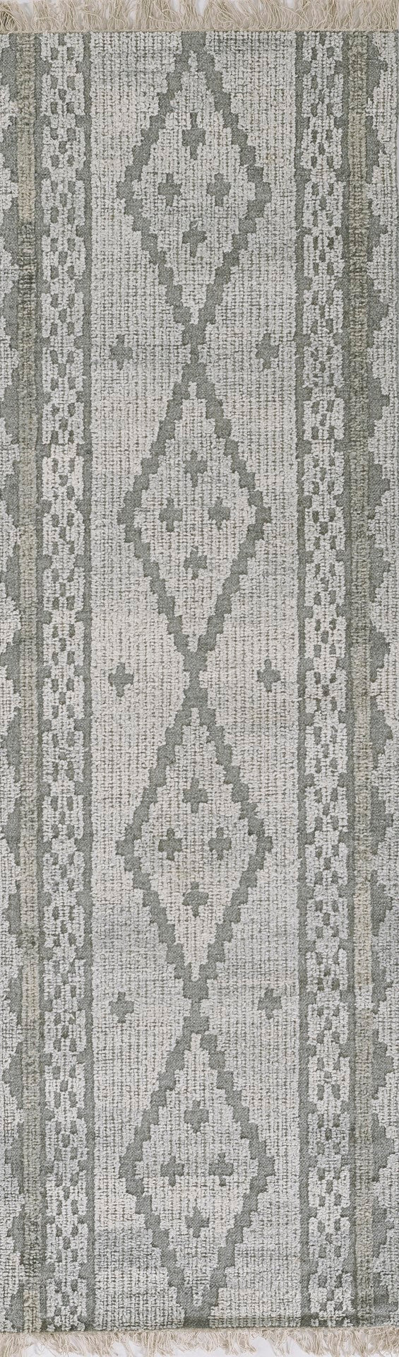 Momeni Bristol BRS-1 Hand Woven Traditional Geometric Indoor Area Rug Grey 9' x 12' BRISTBRS-1GRY90C0