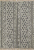 Momeni Bristol BRS-1 Hand Woven Traditional Geometric Indoor Area Rug Grey 9' x 12' BRISTBRS-1GRY90C0
