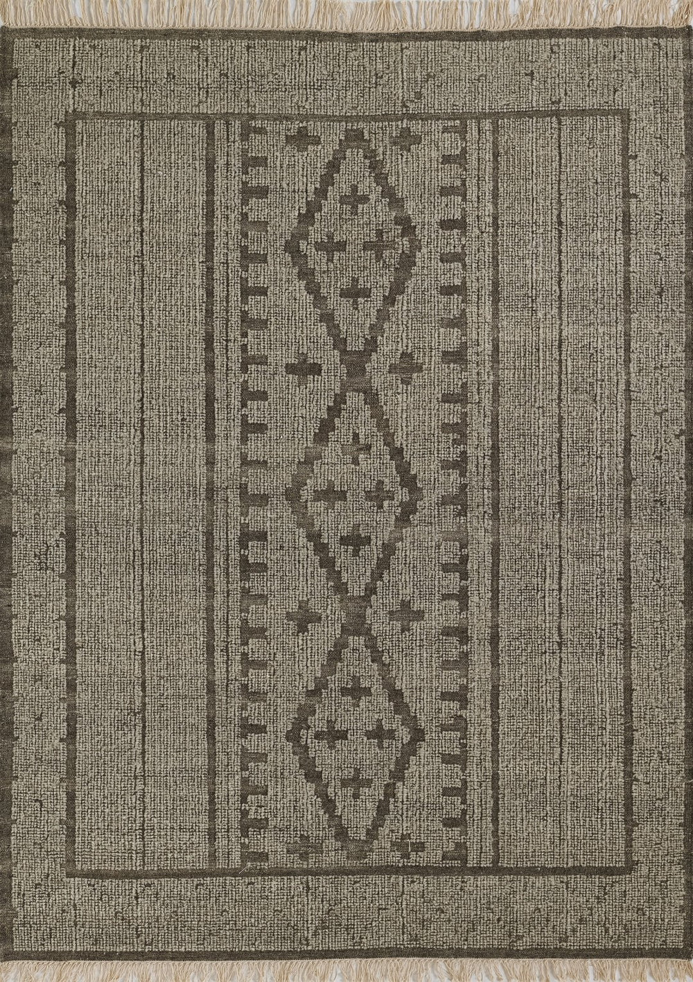 Momeni Bristol BRS-2 Hand Woven Traditional Geometric Indoor Area Rug Natural 9' x 12' BRISTBRS-2NAT90C0