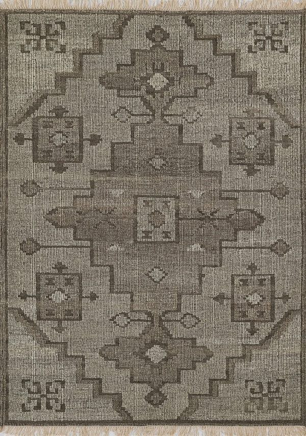 Momeni Bristol BRS-3 Hand Woven Traditional Medallion Indoor Area Rug Natural 9' x 12' BRISTBRS-3NAT90C0