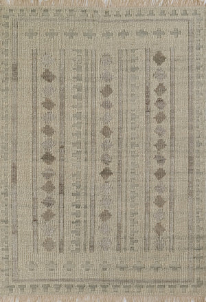 Momeni Bristol BRS-4 Hand Woven Traditional Geometric Indoor Area Rug Ivory 9' x 12' BRISTBRS-4IVY90C0