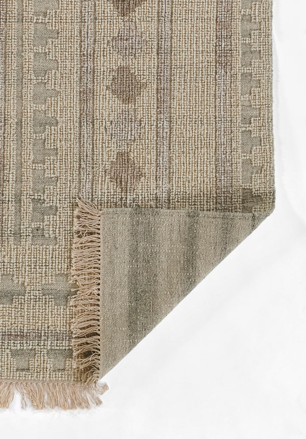 Momeni Bristol BRS-4 Hand Woven Traditional Geometric Indoor Area Rug Ivory 9' x 12' BRISTBRS-4IVY90C0